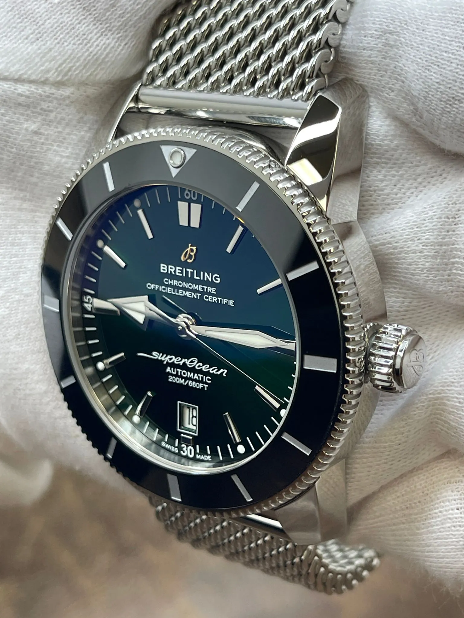 Breitling Superocean Heritage II  AB2020121L1A1 Green Dial Automatic Men's Watch