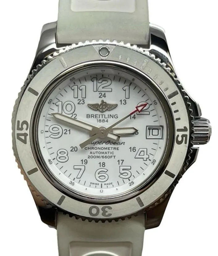 Breitling Superocean II 36 A17312 White Dial Automatic Watch