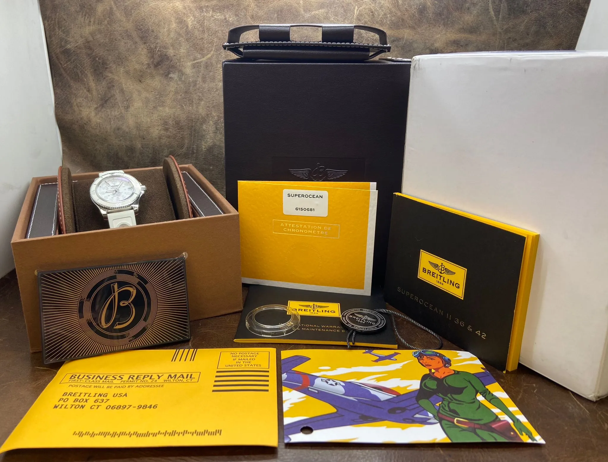 Breitling Superocean II 36 A17312 White Dial Automatic Watch