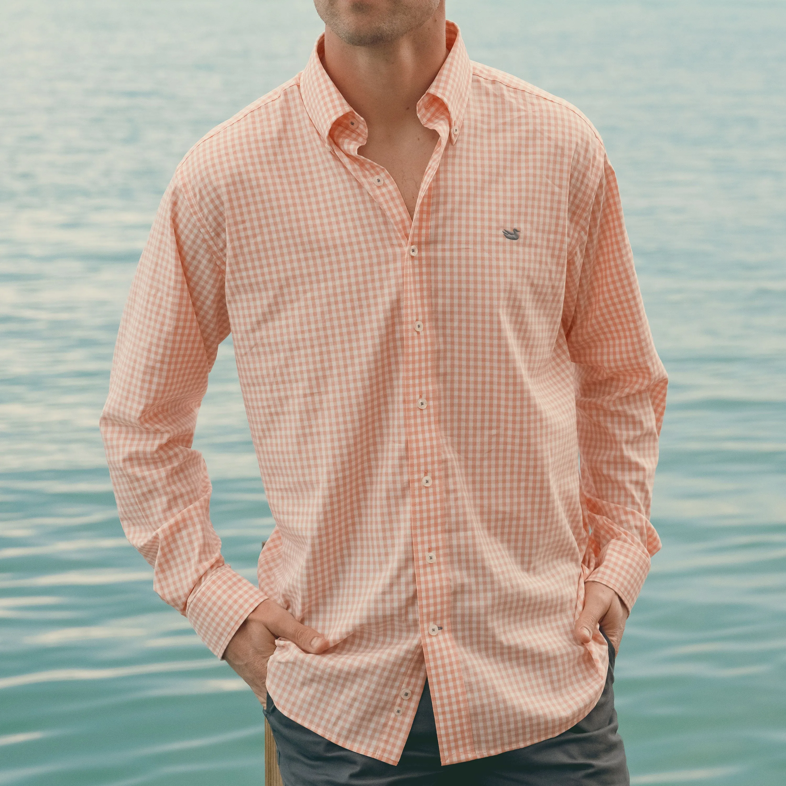 Brentwood Gingham Performance Dress Shirt