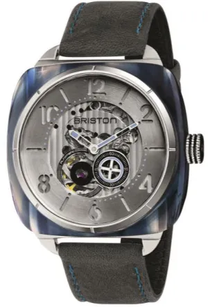BRIS Watch Streamliner Skeleton Blue Acetate