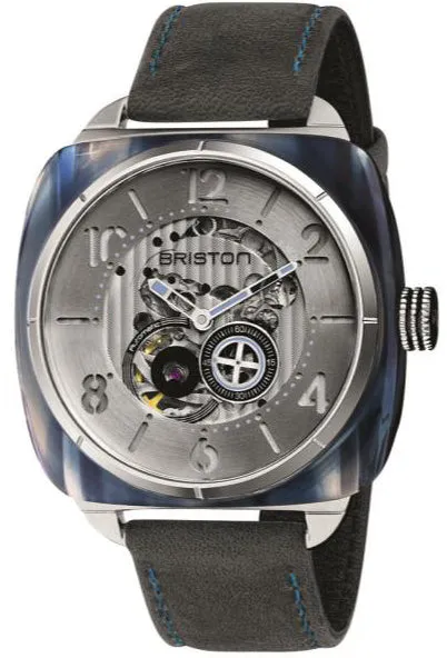 BRIS Watch Streamliner Skeleton Blue Acetate