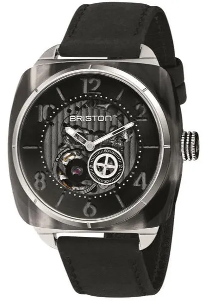 BRIS Watch Streamliner Skeleton Grey Acetate