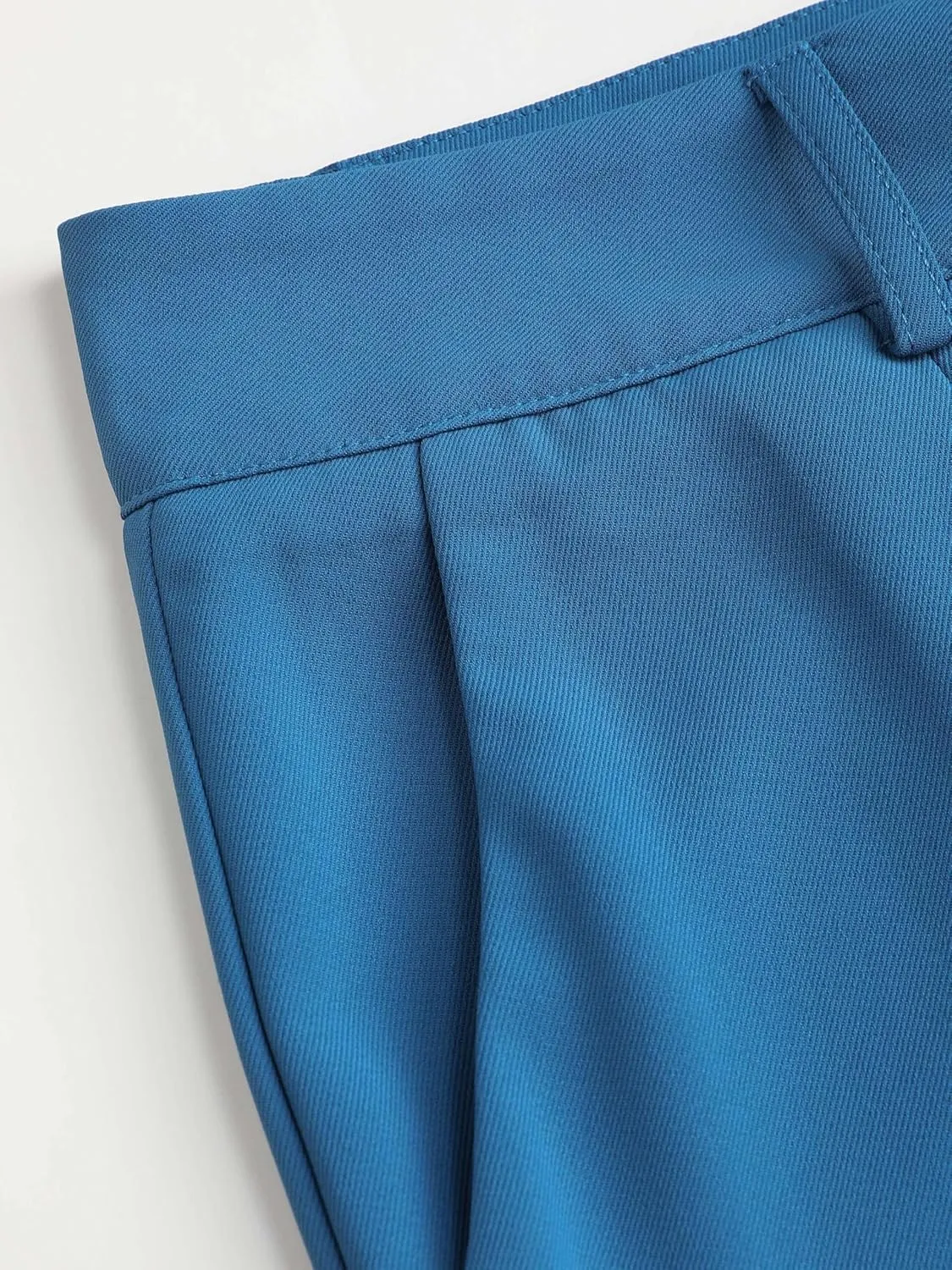 CIDER Milk Tea Pleated Wide Leg Trousers