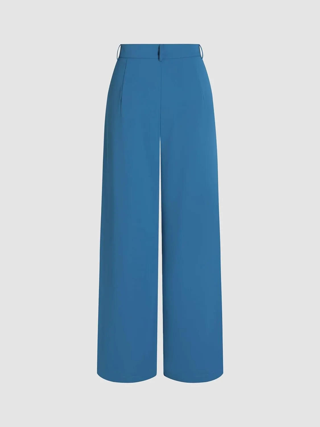 CIDER Milk Tea Pleated Wide Leg Trousers