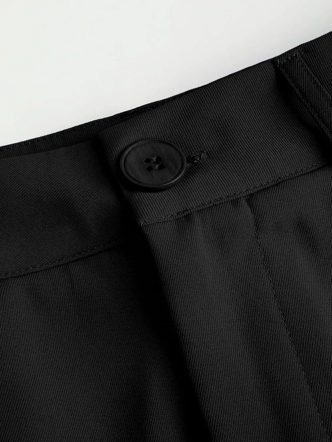 CIDER Milk Tea Pleated Wide Leg Trousers