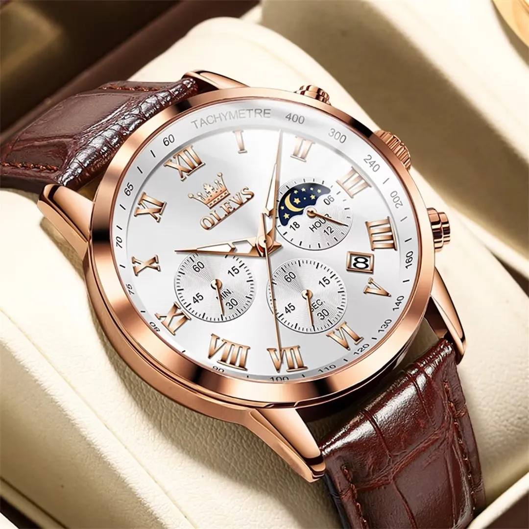 CrocLavish Genuine Leather Men’s Watch