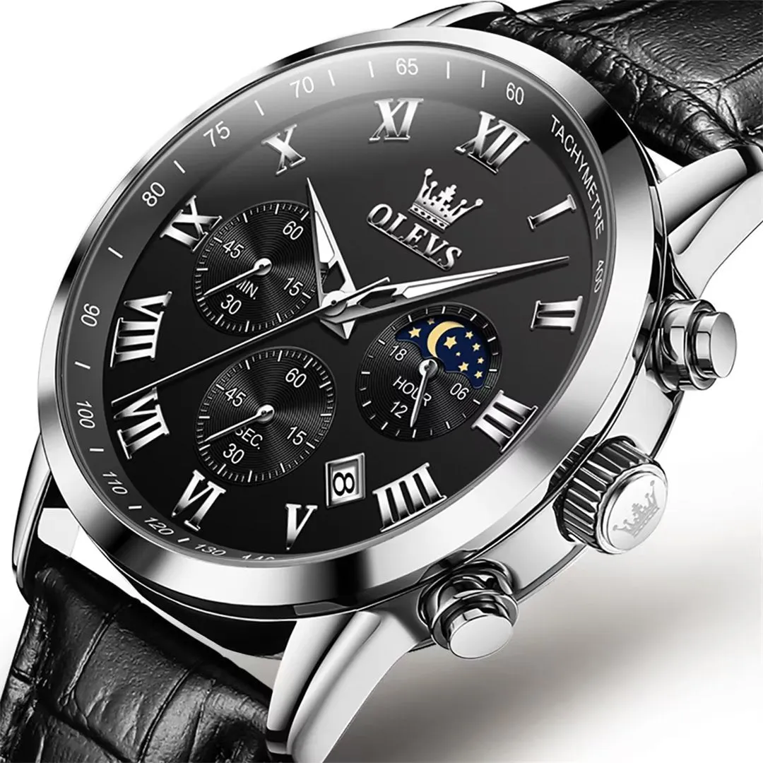 CrocLavish Genuine Leather Men’s Watch