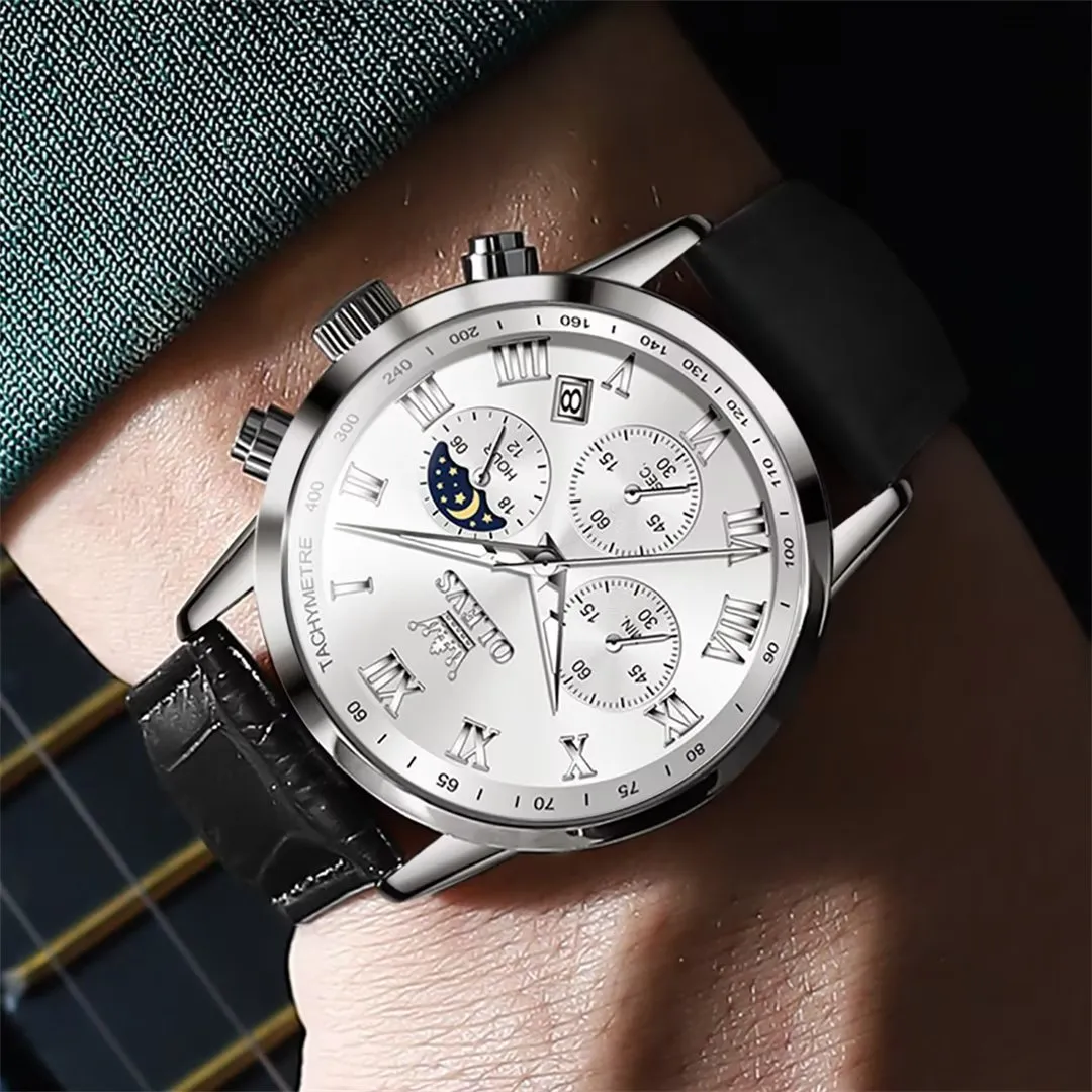 CrocLavish Genuine Leather Men’s Watch