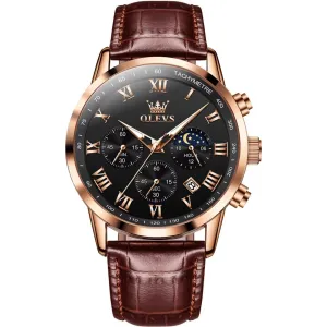CrocLavish Genuine Leather Men’s Watch