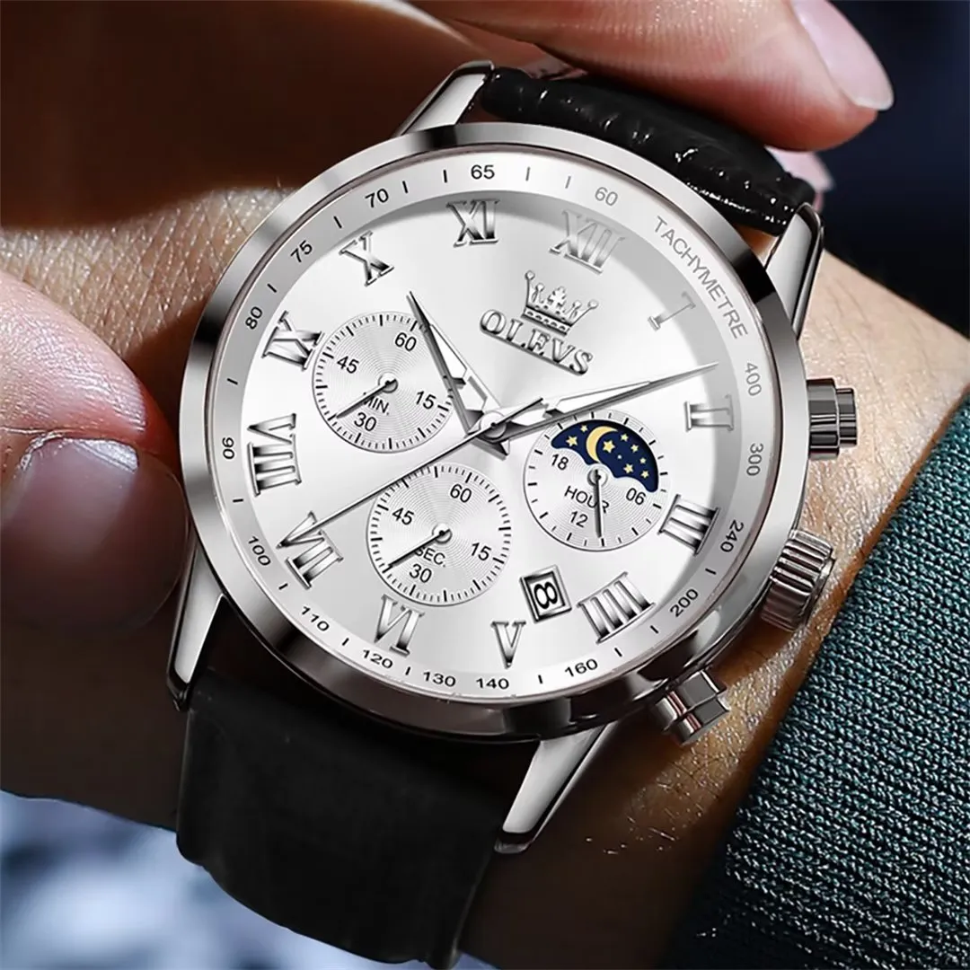 CrocLavish Genuine Leather Men’s Watch