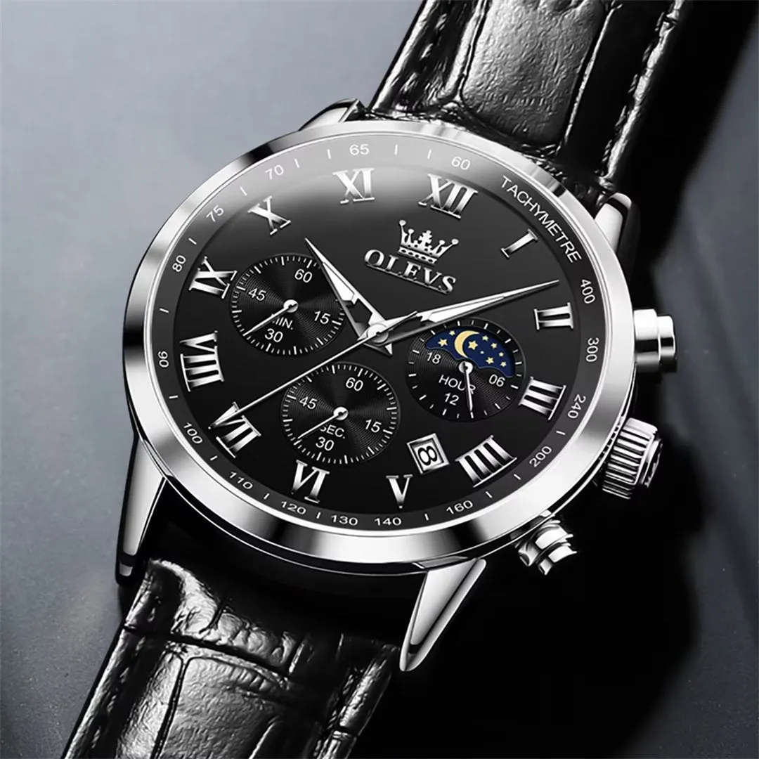 CrocLavish Genuine Leather Men’s Watch