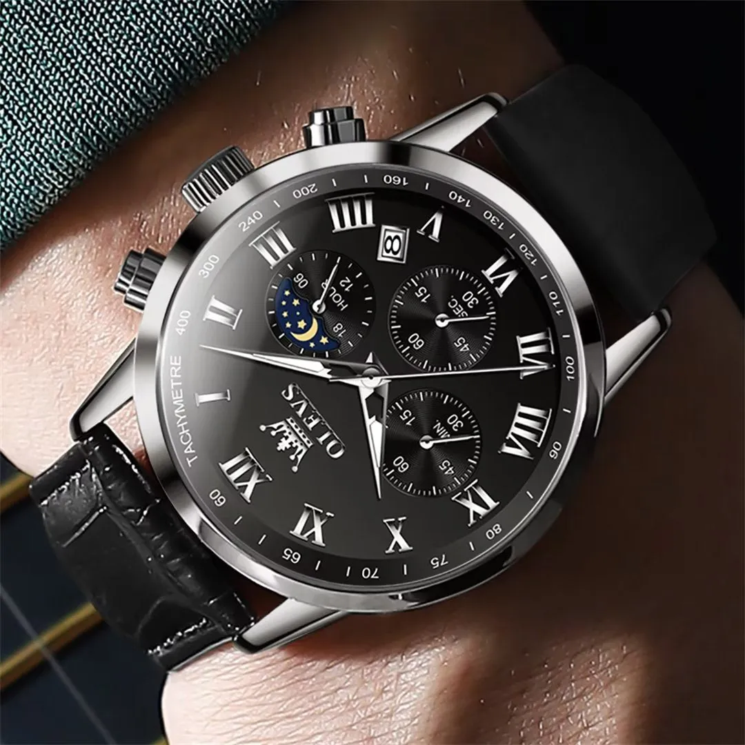 CrocLavish Genuine Leather Men’s Watch