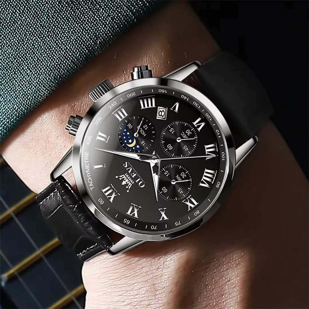 CrocLavish Genuine Leather Men’s Watch