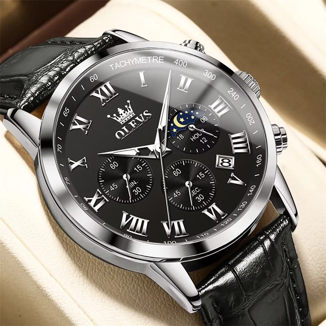 CrocLavish Genuine Leather Men’s Watch