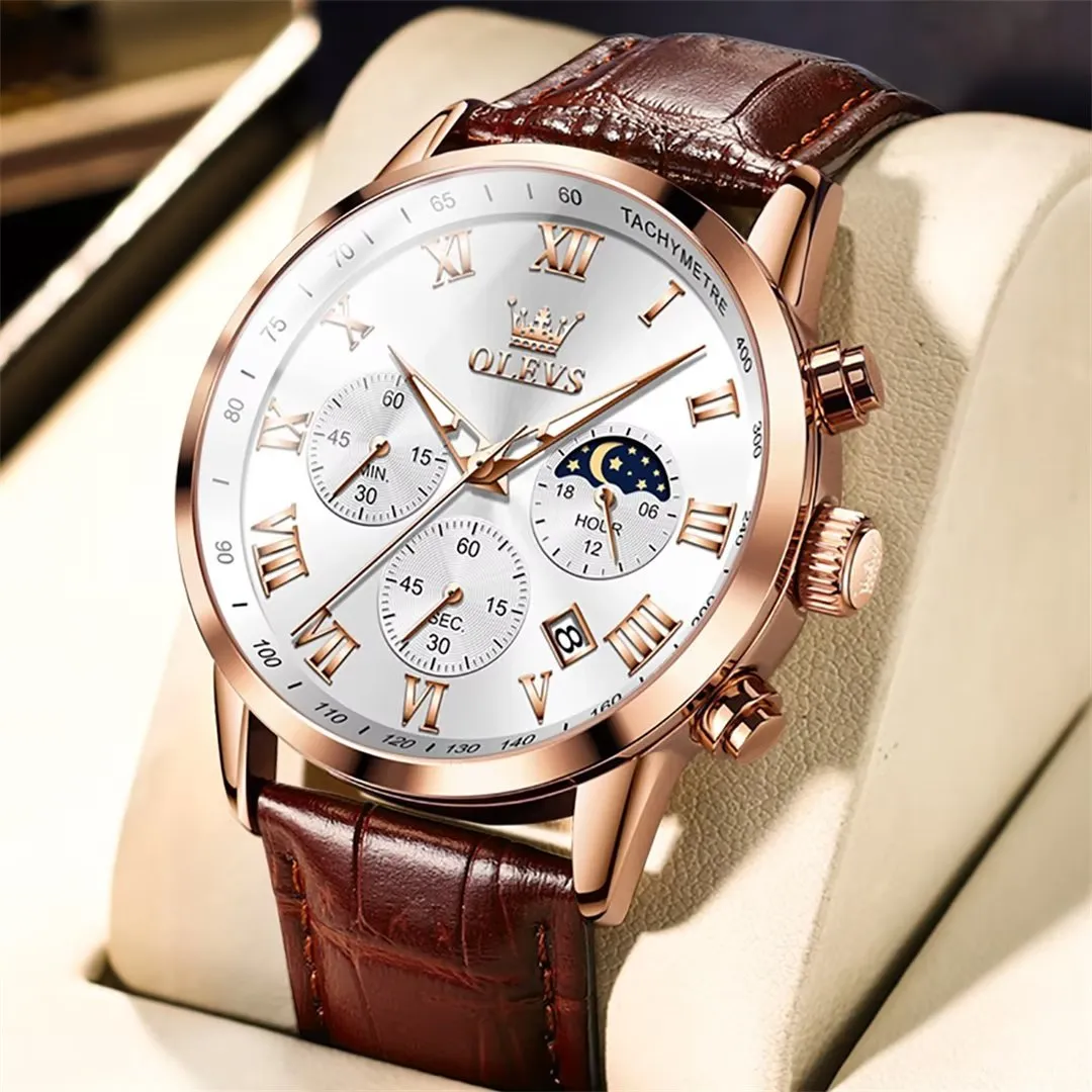 CrocLavish Genuine Leather Men’s Watch