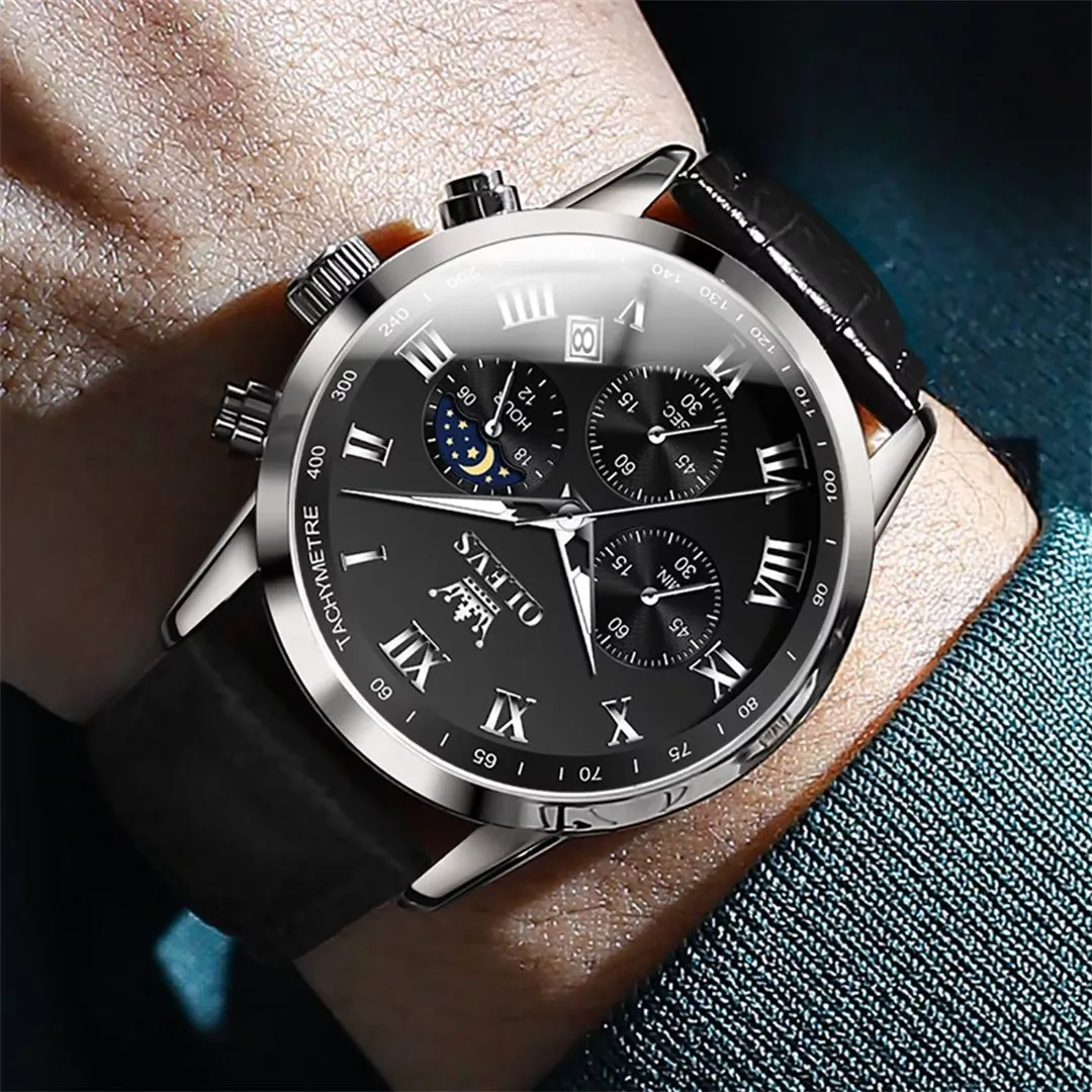 CrocLavish Genuine Leather Men’s Watch