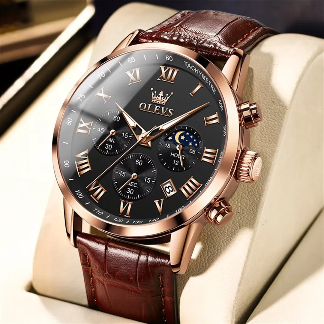 CrocLavish Genuine Leather Men’s Watch