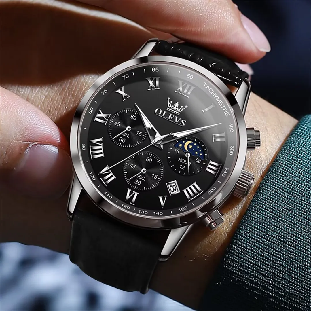 CrocLavish Genuine Leather Men’s Watch