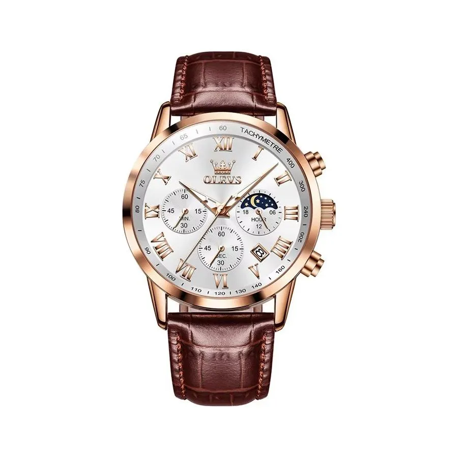 CrocLavish Genuine Leather Men’s Watch