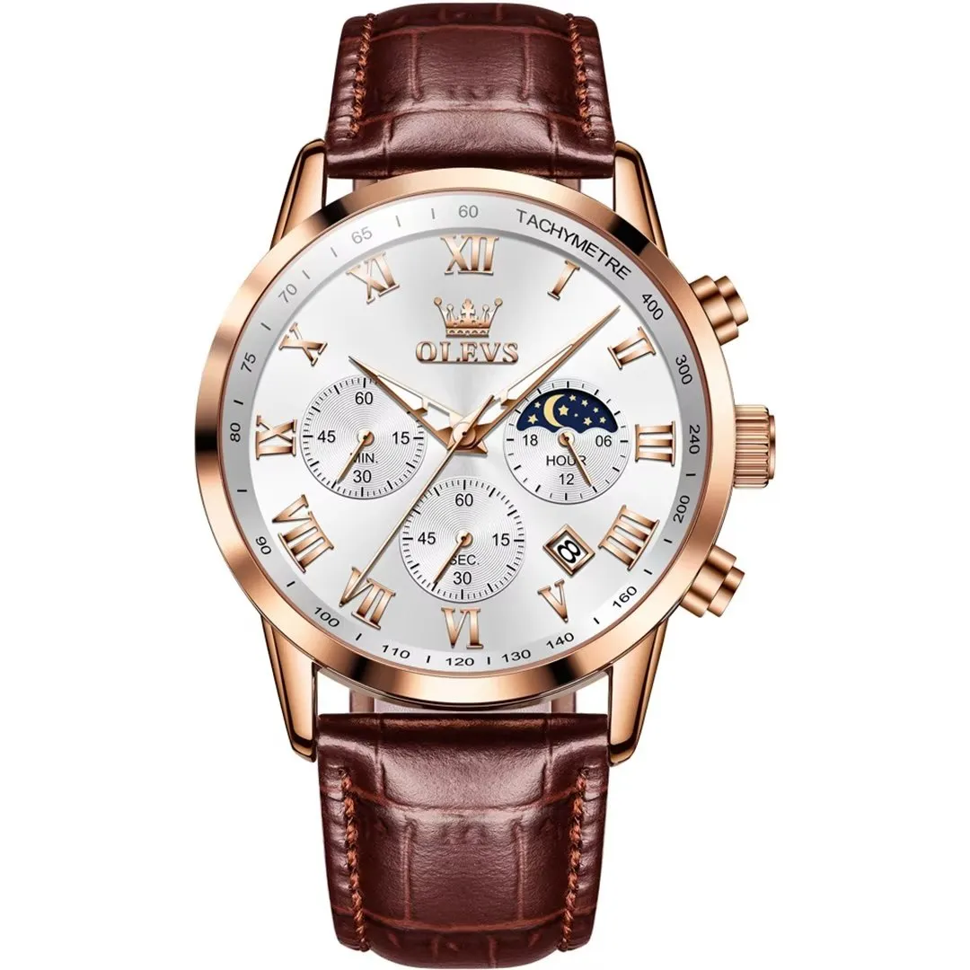 CrocLavish Genuine Leather Men’s Watch
