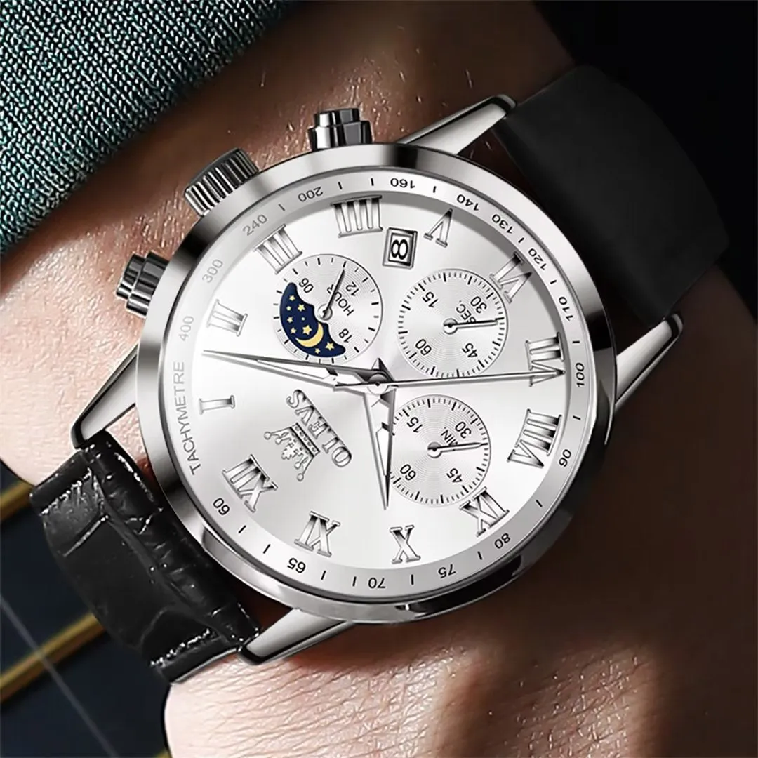CrocLavish Genuine Leather Men’s Watch