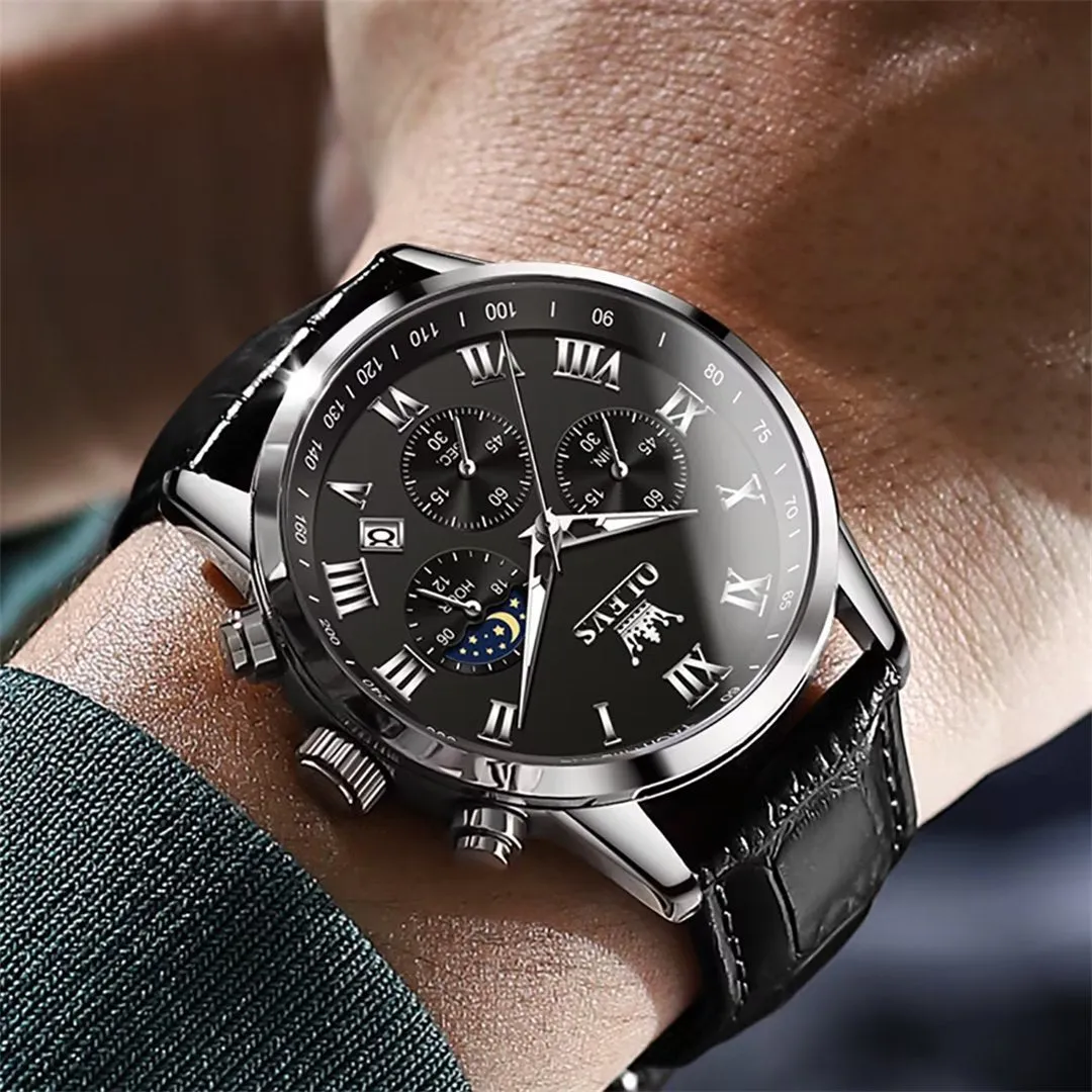 CrocLavish Genuine Leather Men’s Watch
