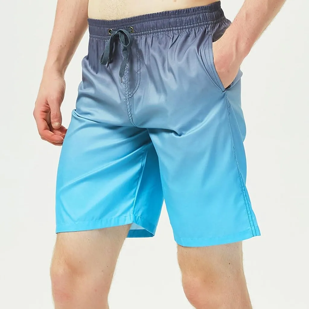 CSCDD Hot Spring Beach Pants Men's Loose Size 5/4 Pants Shorts Beach Vacation