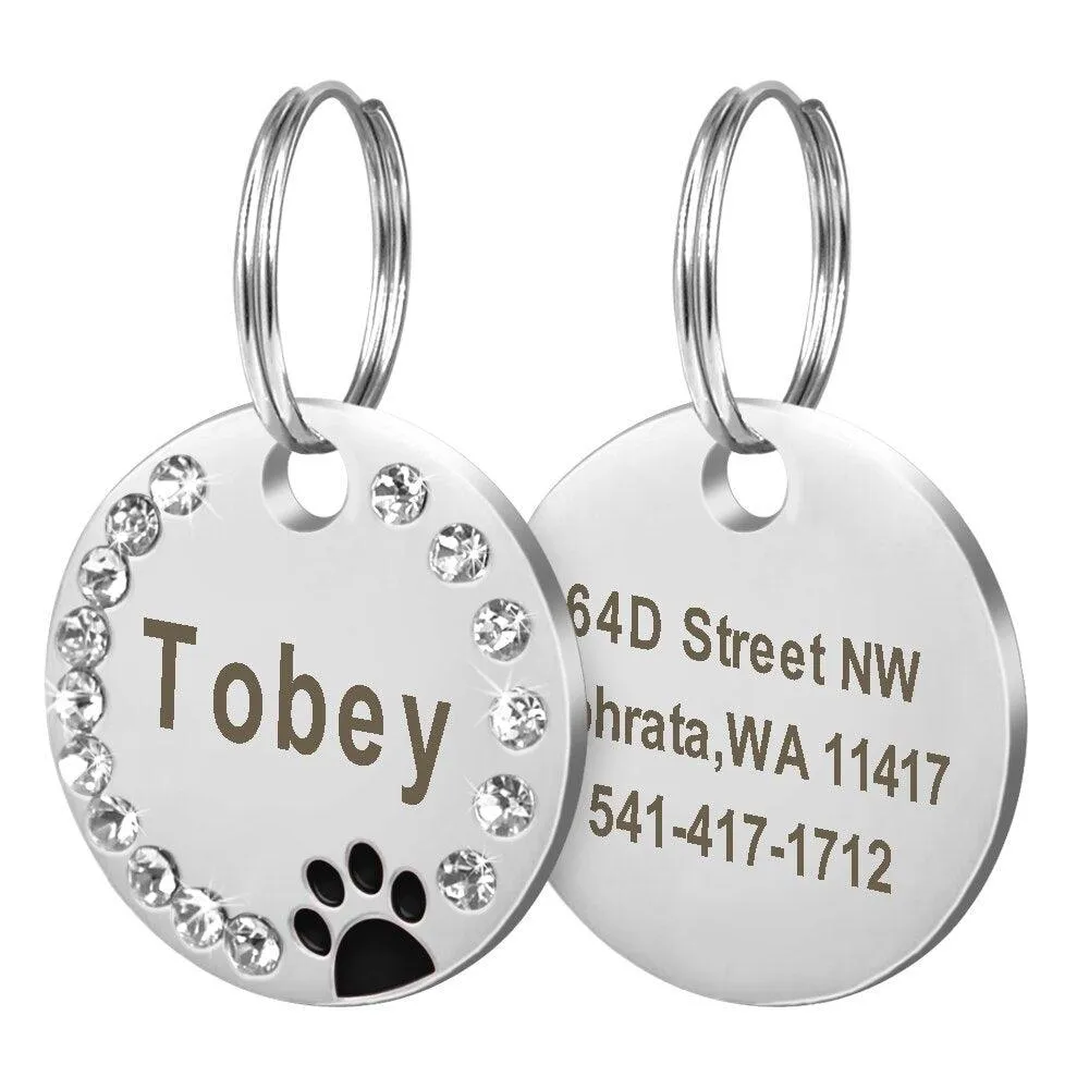 Custom Engraved Stainless Steel Dog Tag