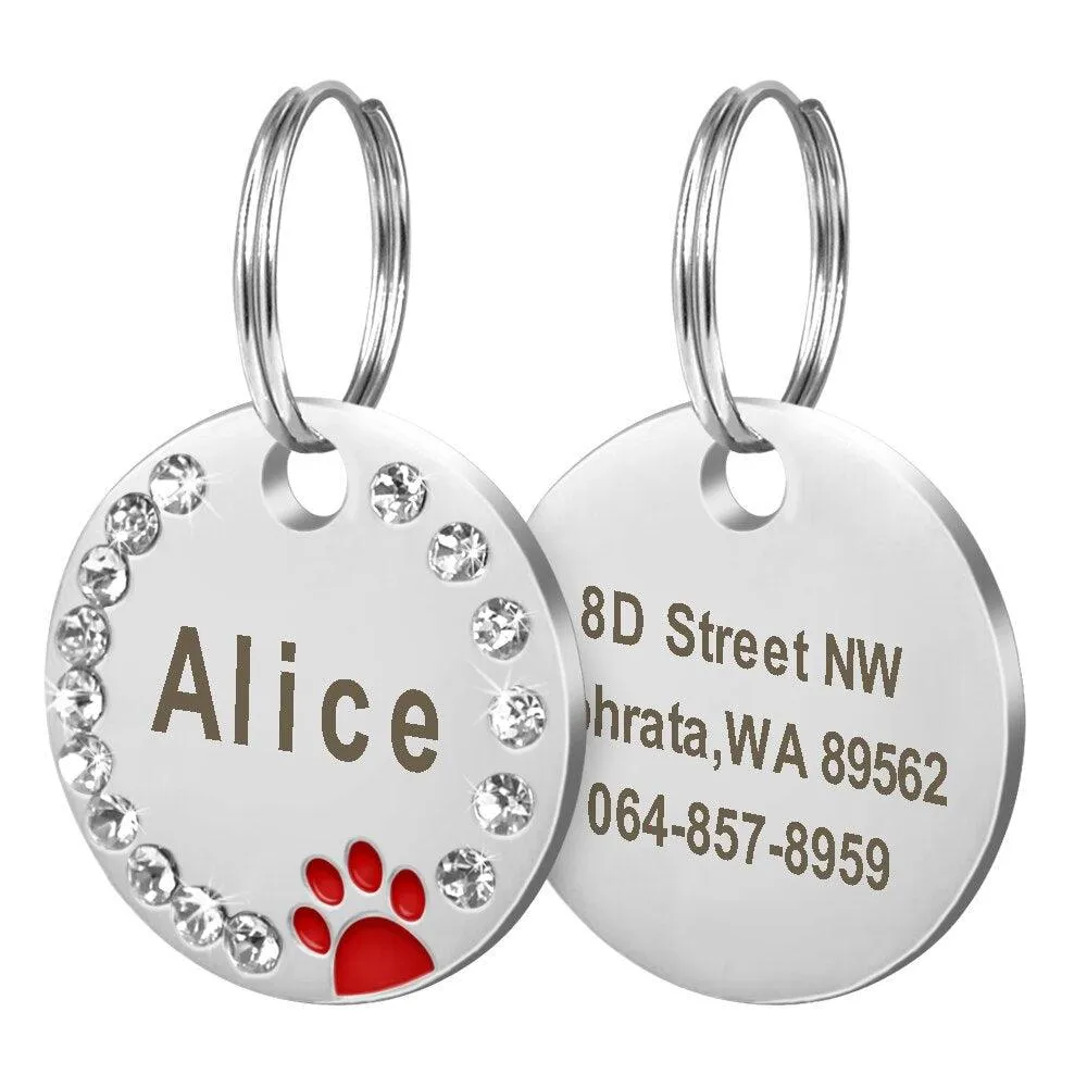 Custom Engraved Stainless Steel Dog Tag