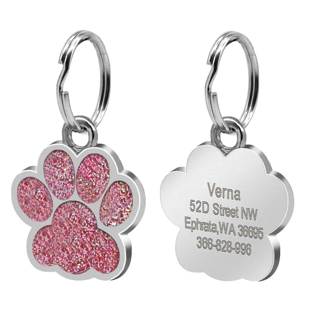 Custom Engraved Stainless Steel Dog Tag