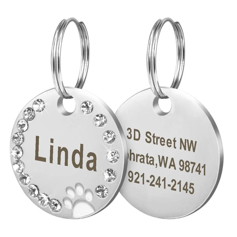 Custom Engraved Stainless Steel Dog Tag