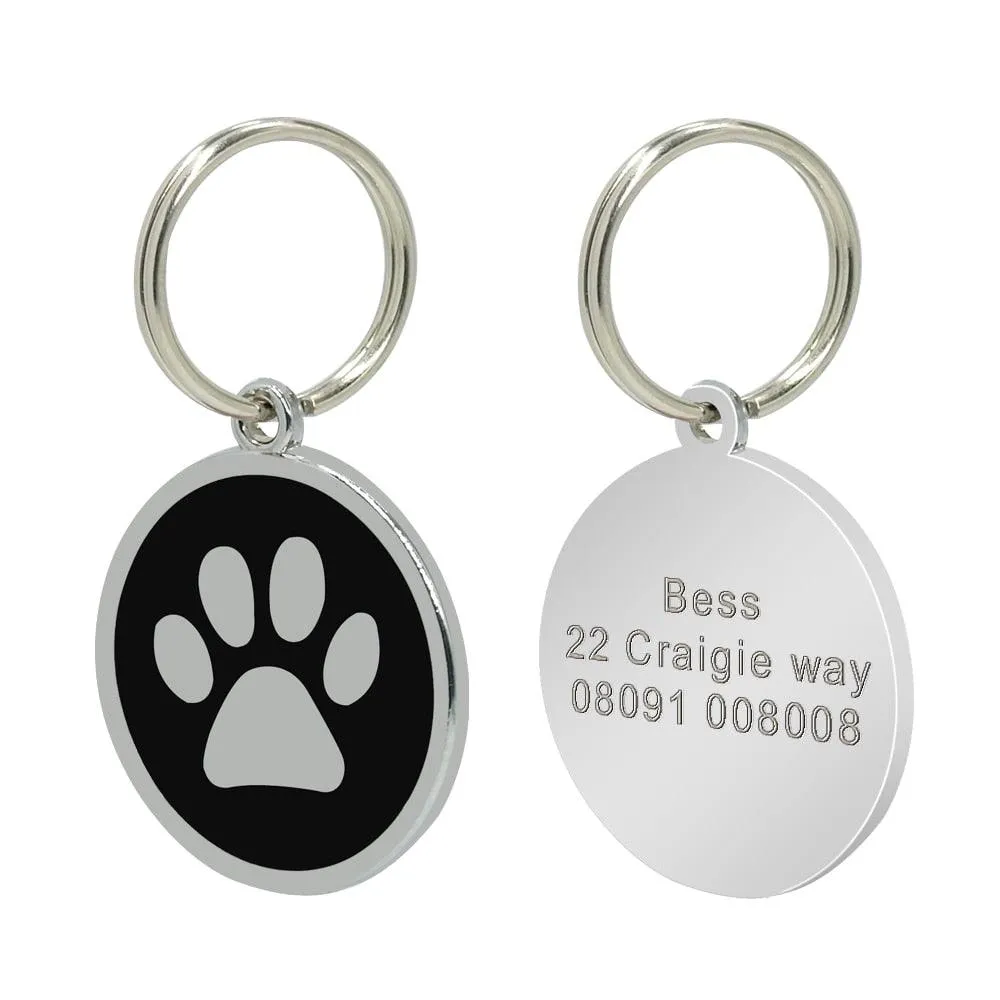 Custom Engraved Stainless Steel Dog Tag