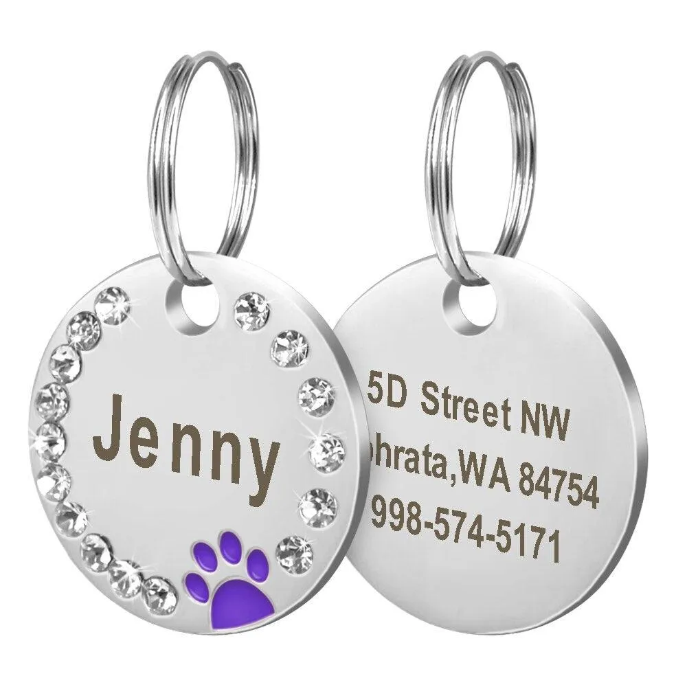 Custom Engraved Stainless Steel Dog Tag