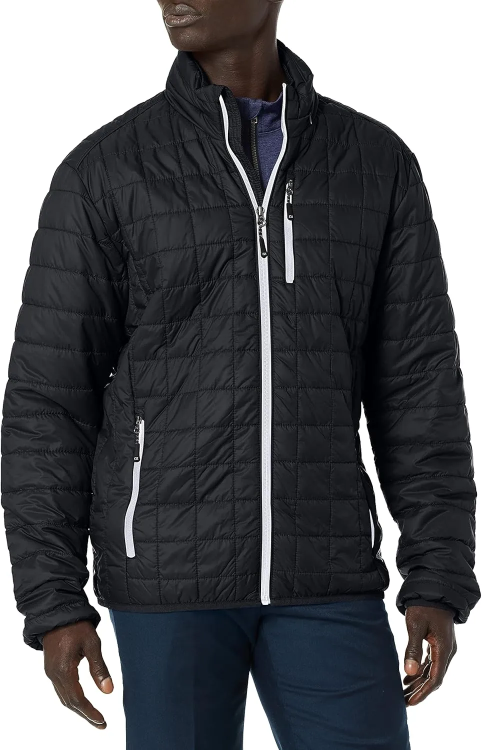 Cutter & Buck Men's Weather Resistant Primaloft Down Alternative Rainer Jacket