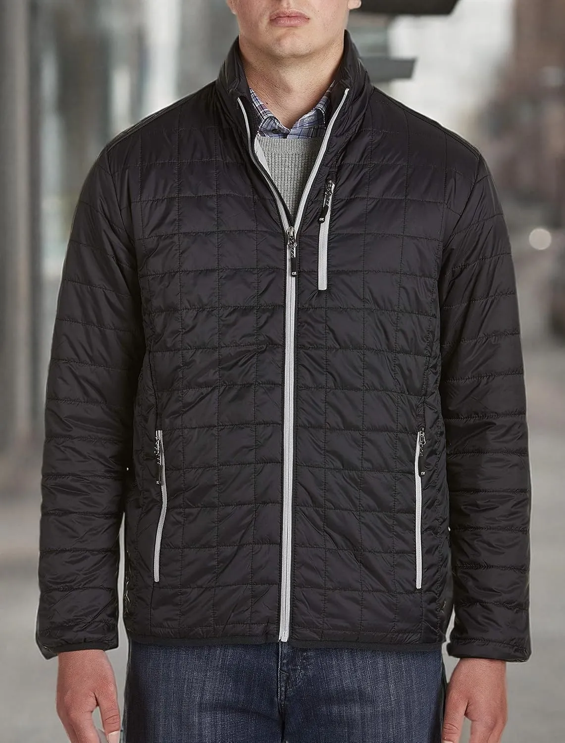 Cutter & Buck Men's Weather Resistant Primaloft Down Alternative Rainier Jacket