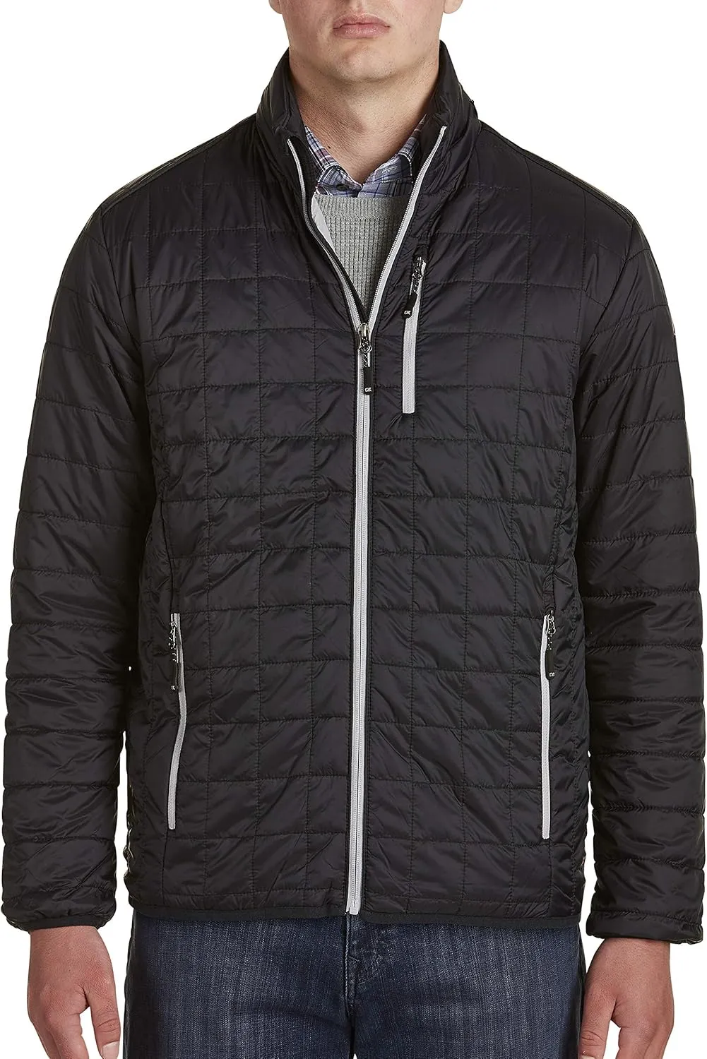 Cutter & Buck Men's Weather Resistant Primaloft Down Alternative Rainier Jacket