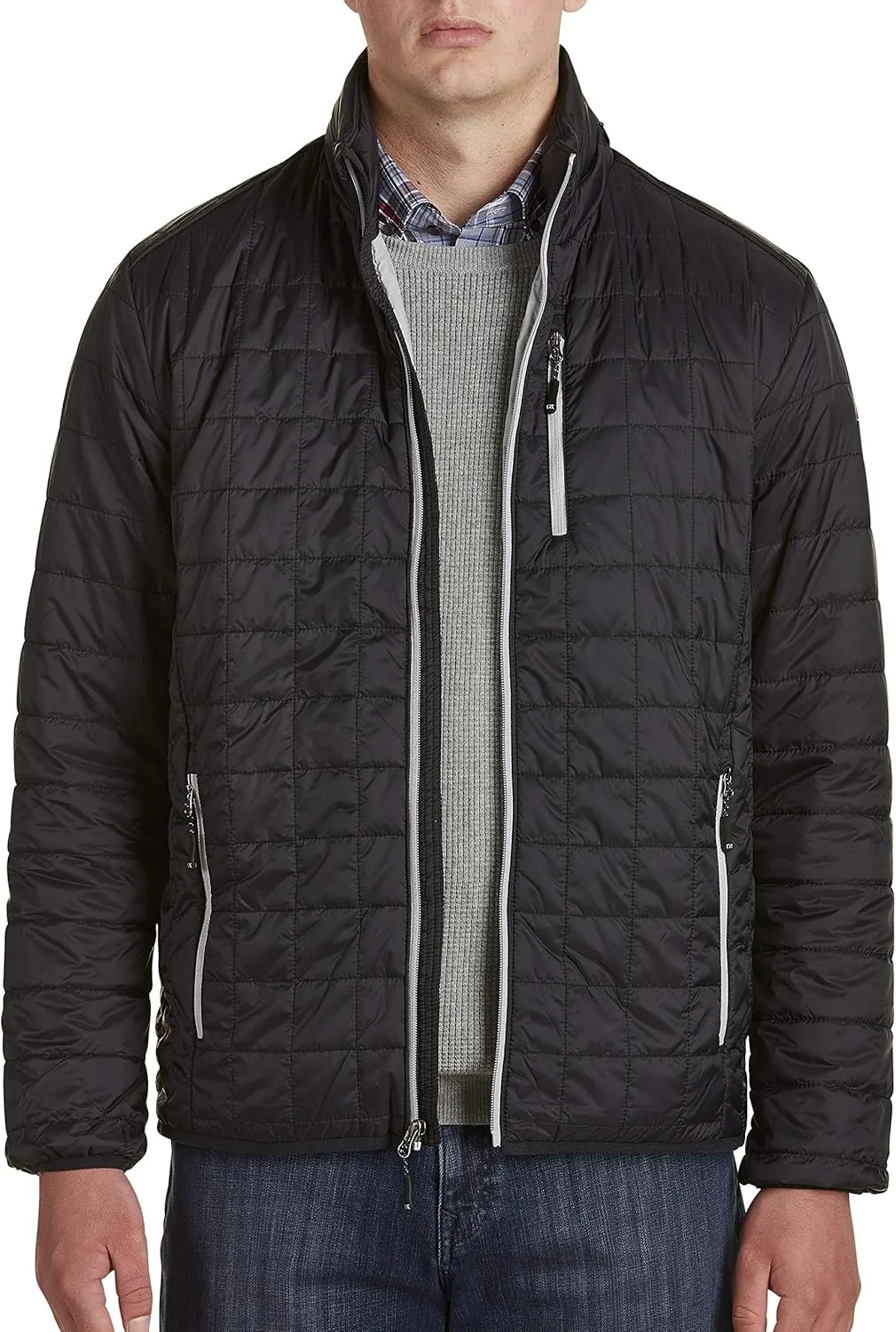 Cutter & Buck Men's Weather Resistant Primaloft Down Alternative Rainier Jacket
