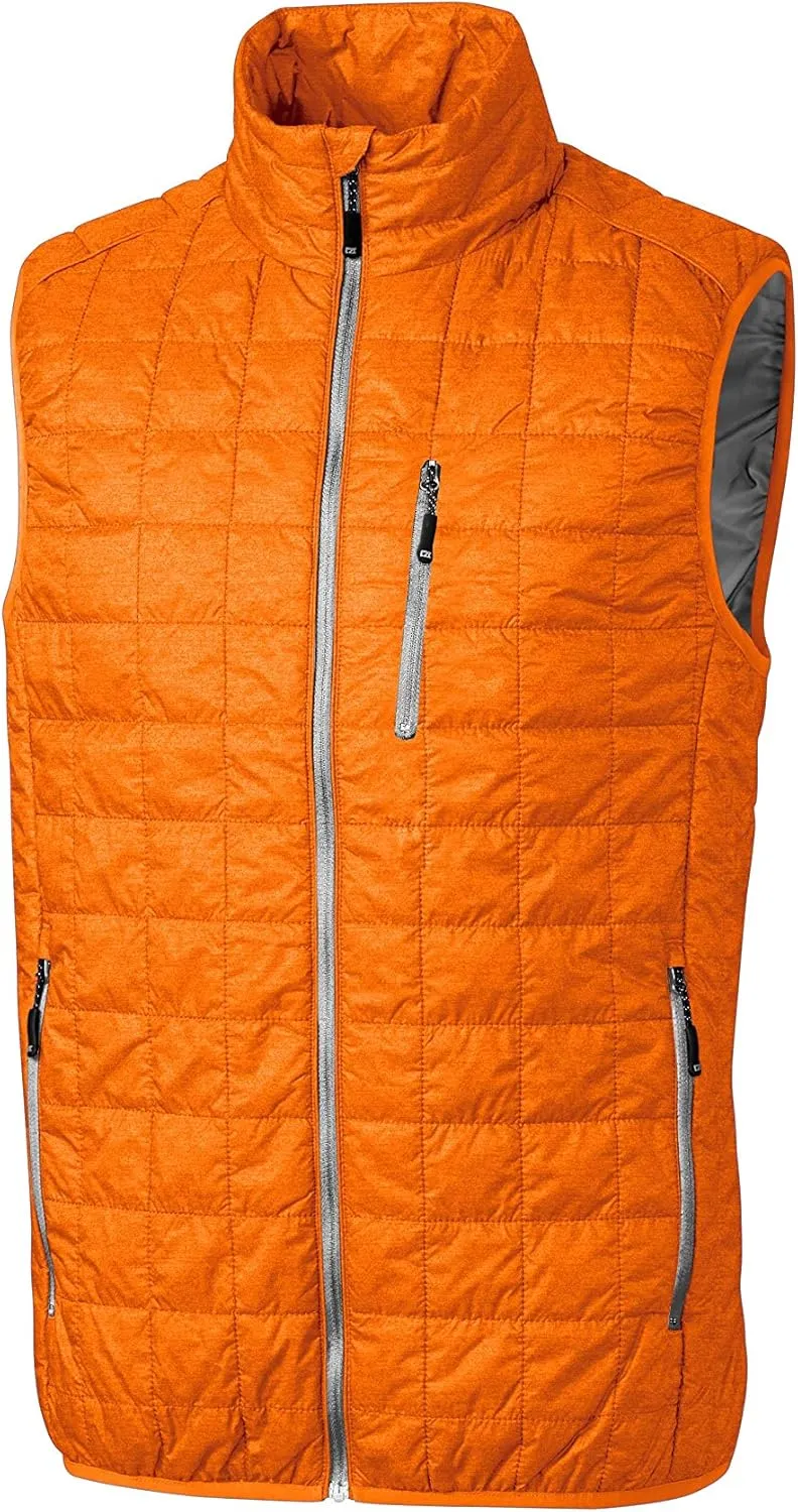 Cutter & Buck Men's Weather Resistant Primaloft Down Alternative Rainier Vest