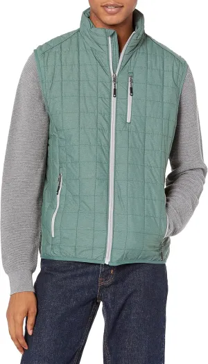 Cutter & Buck Men's Weather Resistant Primaloft Down Alternative Rainier Vest