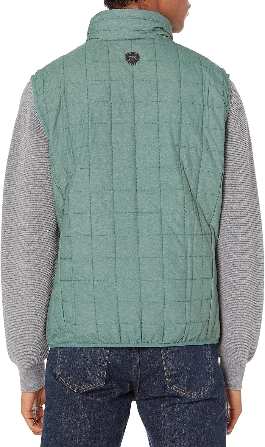 Cutter & Buck Men's Weather Resistant Primaloft Down Alternative Rainier Vest