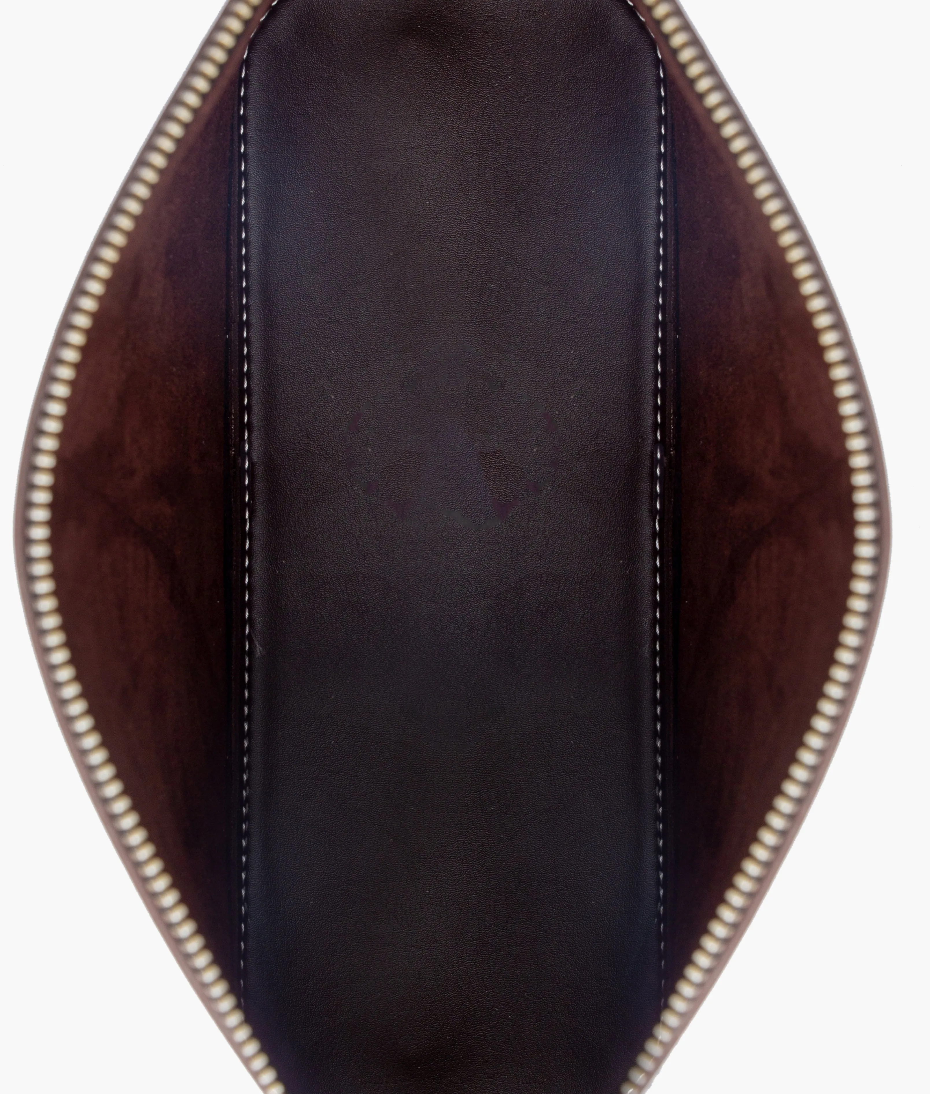 Dark brown dome cross-body bag