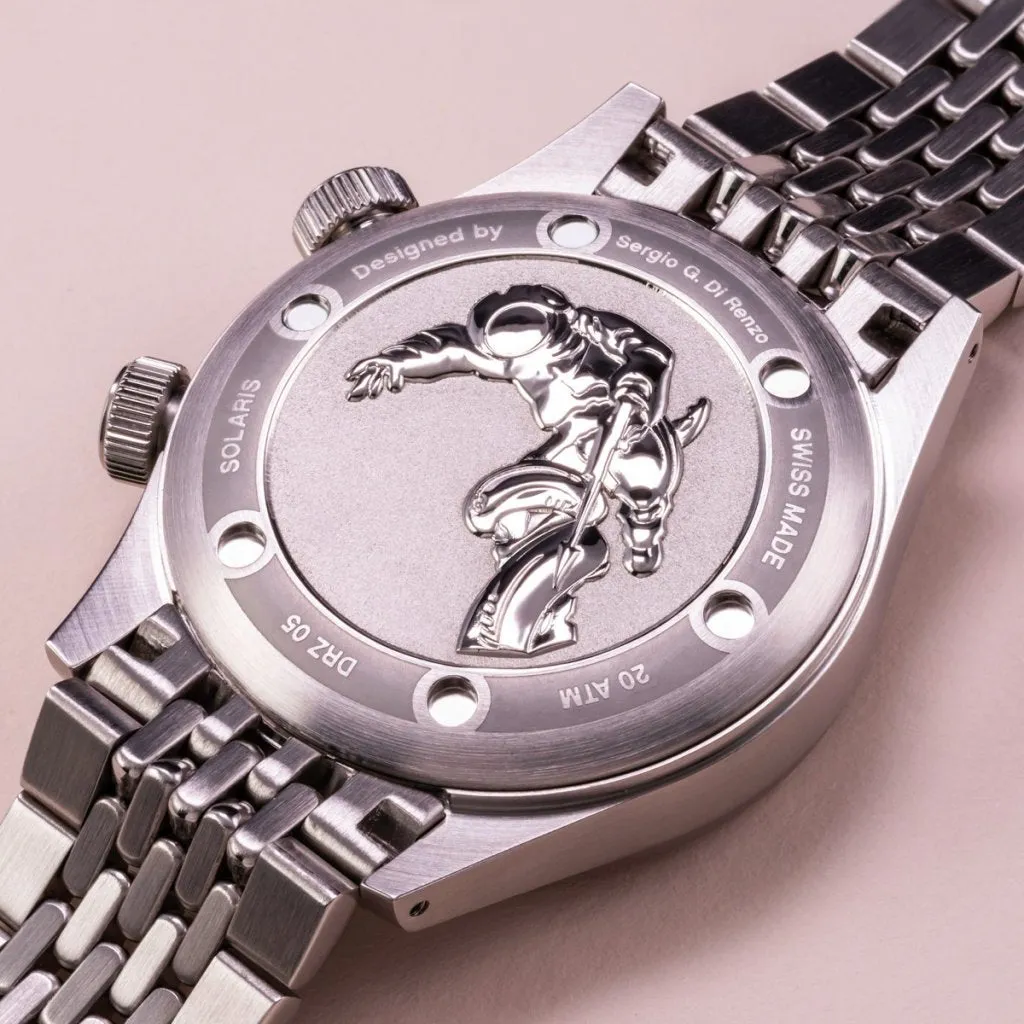 Direnzo DRZ05 Solaris - Black&nbsp;&amp;&nbsp;Taupe with&nbsp;Date (Swiss&nbsp;Made)