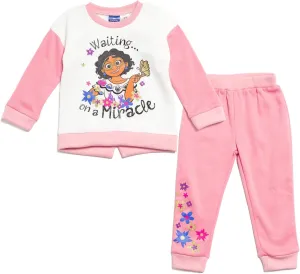 Disney Encanto Mirabel Girls Pullover Sweatshirt and Pants Set Toddler to Big Kid