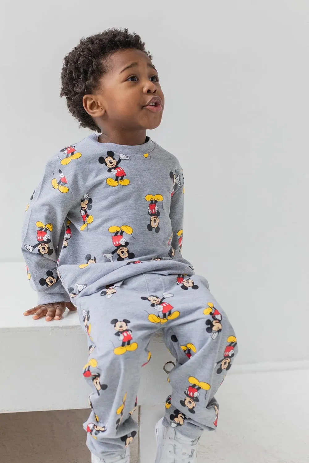 Disney Junior T-Shirt and Fleece Pants Outfit Set Infant to Big Kid Sizes (12 Months - 18-20)