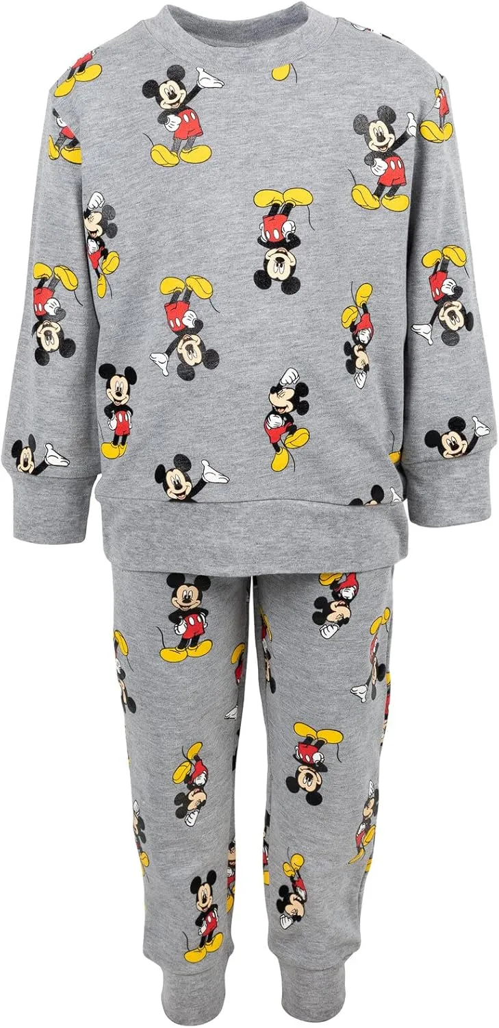 Disney Junior T-Shirt and Fleece Pants Outfit Set Infant to Big Kid Sizes (12 Months - 18-20)