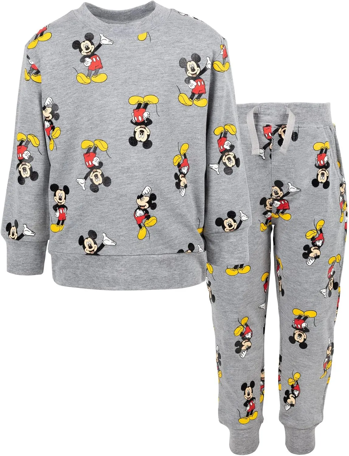 Disney Junior T-Shirt and Fleece Pants Outfit Set Infant to Big Kid Sizes (12 Months - 18-20)