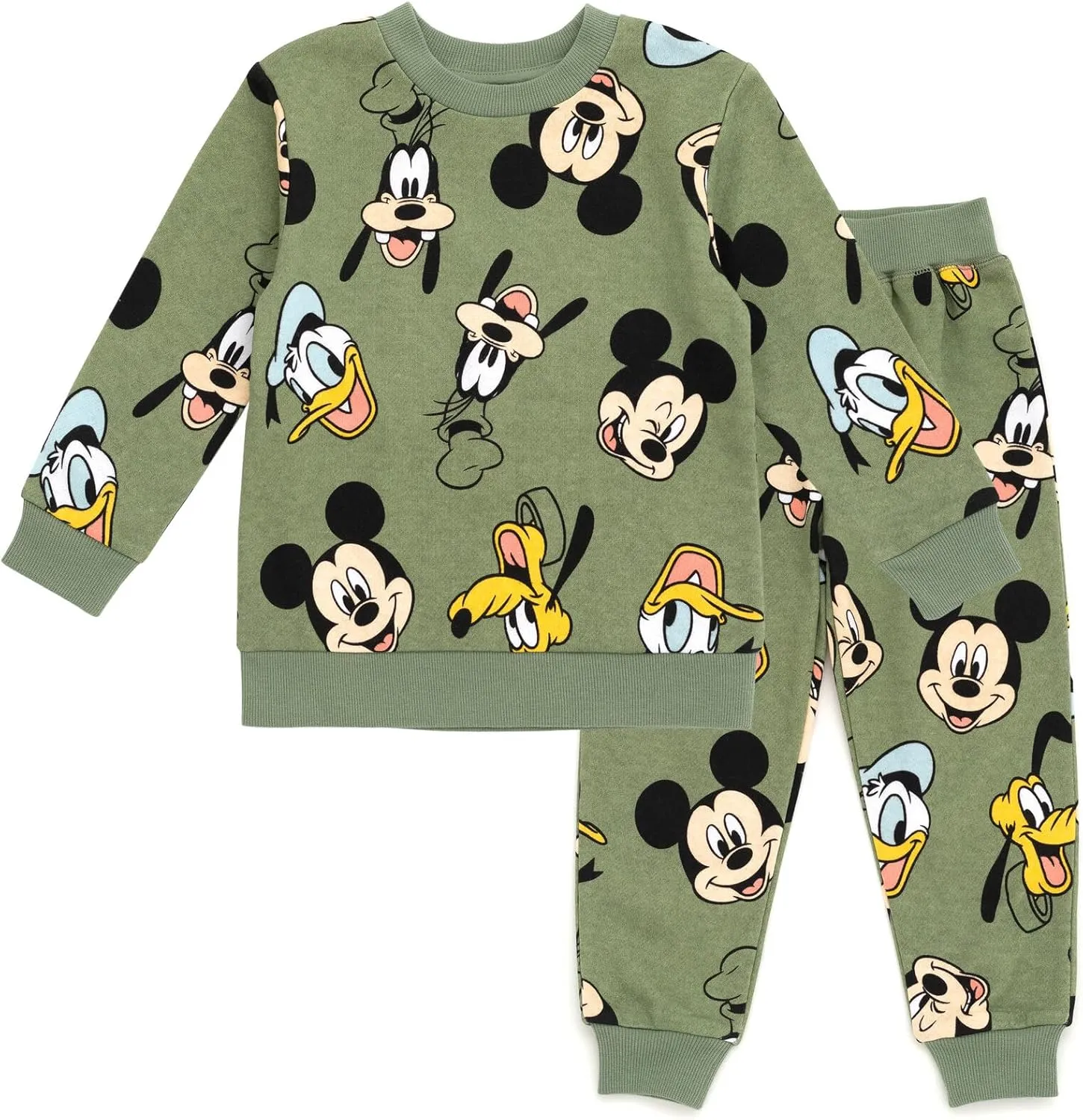 Disney Mickey Mouse Sweatshirt and Pants Set Infant to Little Kid Sizes (12 Months - 7-8)