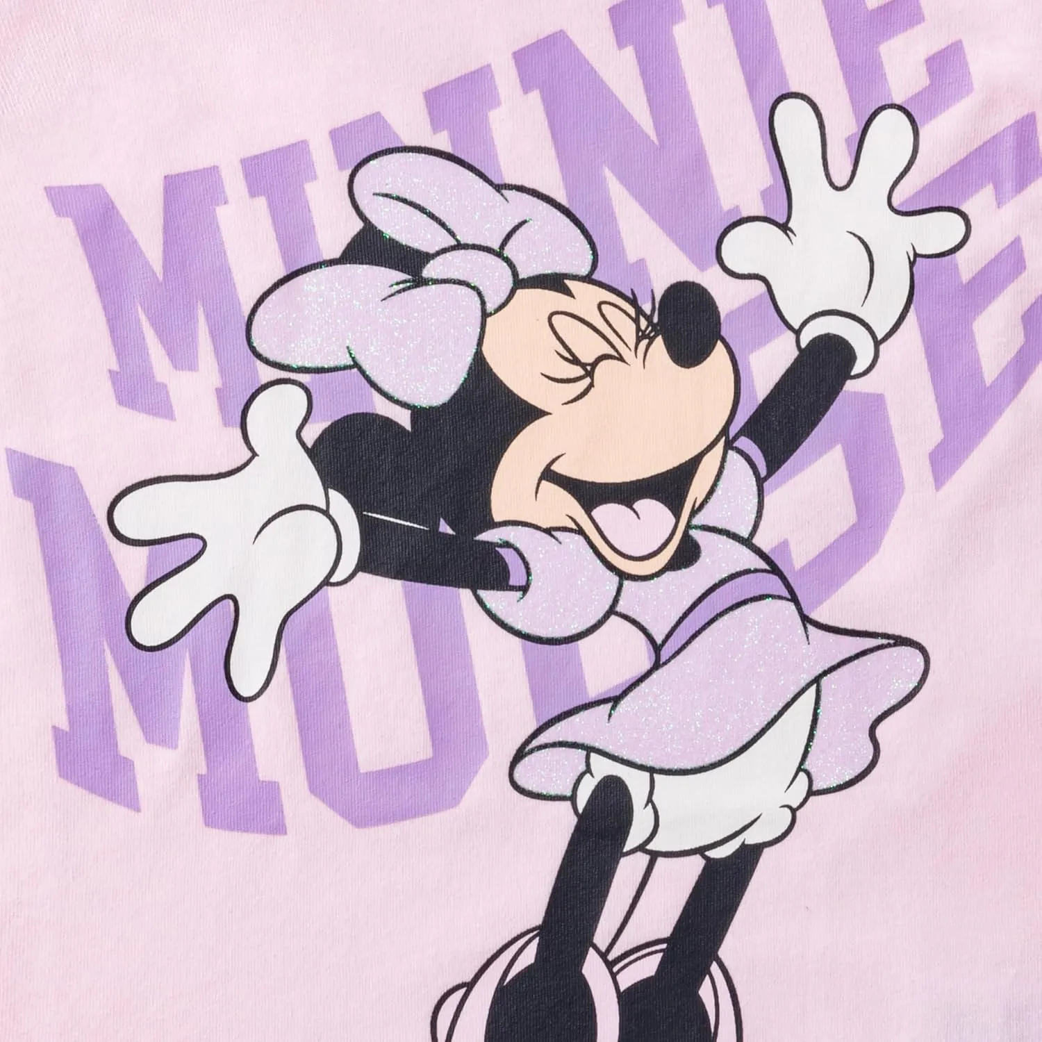Disney Minnie Mouse Girls Short Sleeve T-Shirt and Pants Set for Toddlers and Big Kids