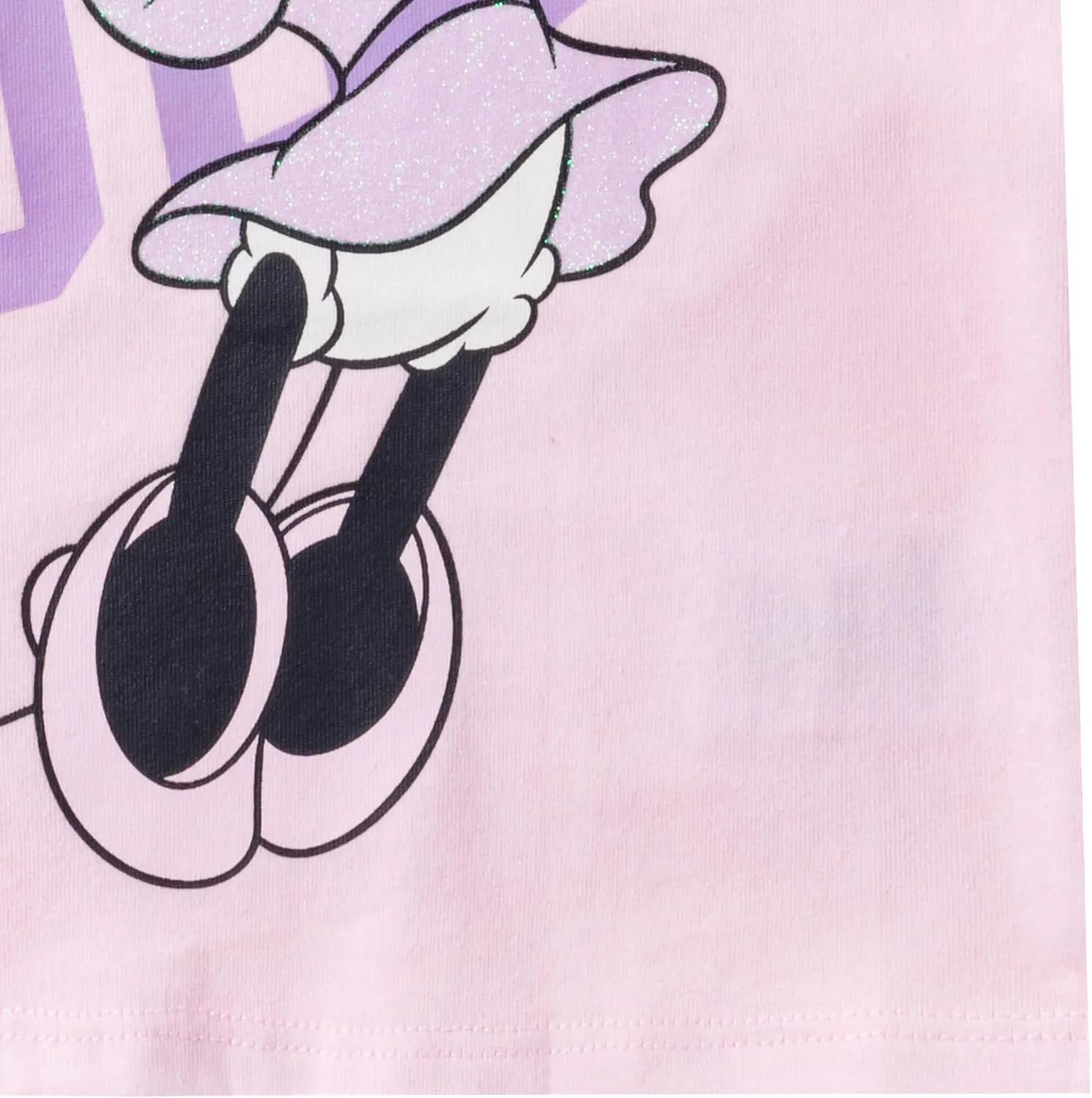 Disney Minnie Mouse Girls Short Sleeve T-Shirt and Pants Set for Toddlers and Big Kids